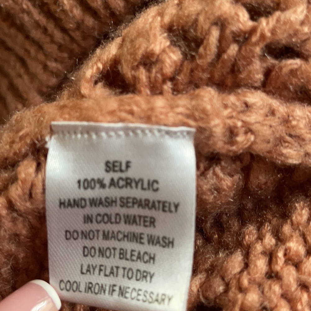 Cotton Candy LA knit cozy π peachy sweater - Picture 7 of 8